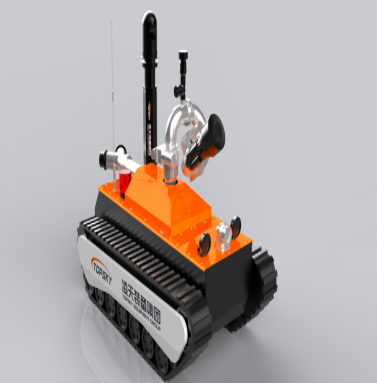 Firefighting fire-extinguishing robot
