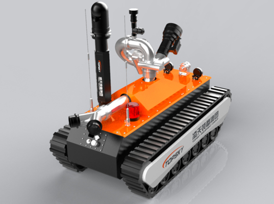 Firefighting fire-extinguishing robot