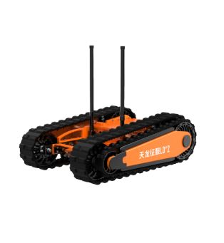Small Single Arm Tracked Robot Chassis with 10 Inch Touch Screen and Wireless Transmission for Counter Terrorism