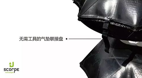 Octagonal structure Spherical lifting air cushion Kevlar and rubber composite material