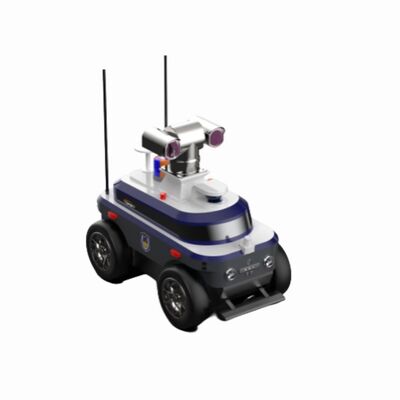 Police Patrol Robot with 360-Degree High-Definition Panoramic Video Autonomous Charging and Infrared Temperature Measurement