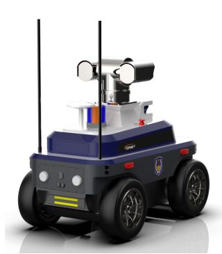 Police Patrol Robot with 360-Degree High-Definition Panoramic Video Autonomous Charging and Infrared Temperature Measurement