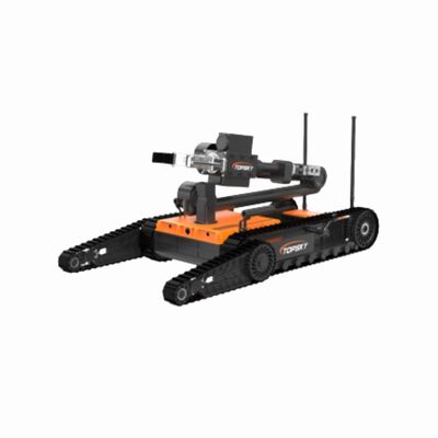 ربات تخلیه سلاح های انفجاری سبک با بازوی رباتیک 7 درجه آزادی و توانایی صعود 45 درجه