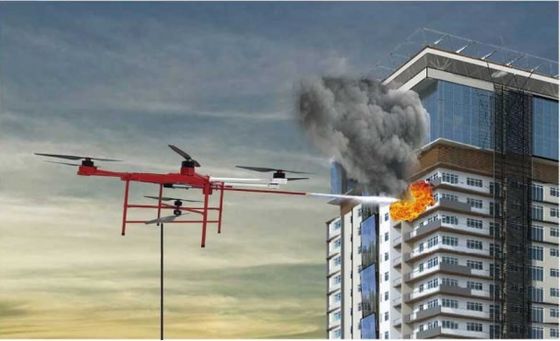 16m / S سیستم اتصال قدرت آتش نشانی Uav